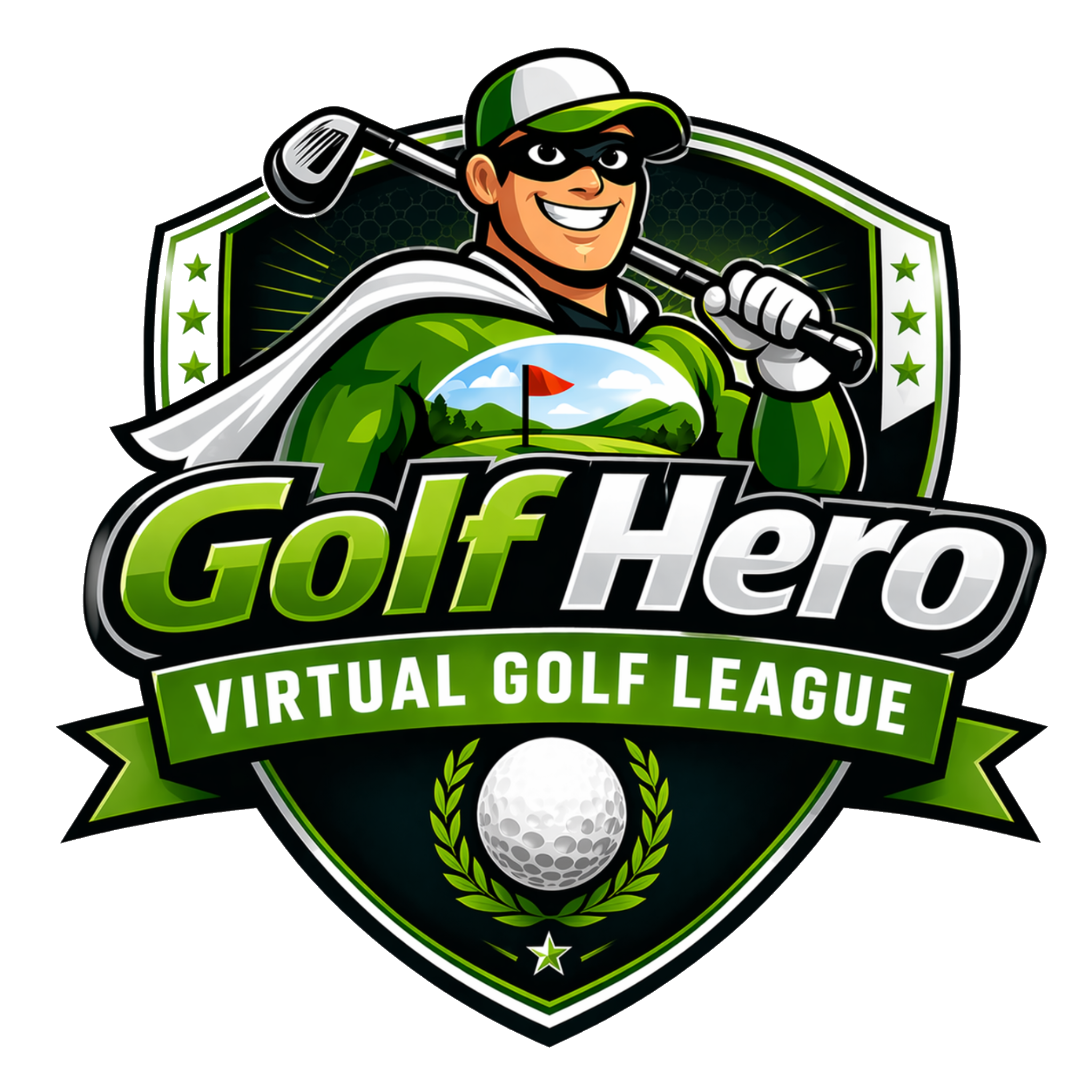 Virtual golf league leaderboard